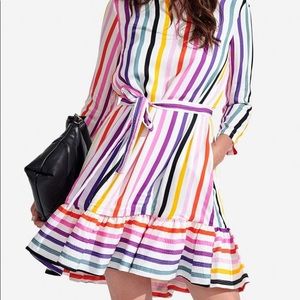 Persifor rainbow stripe dress